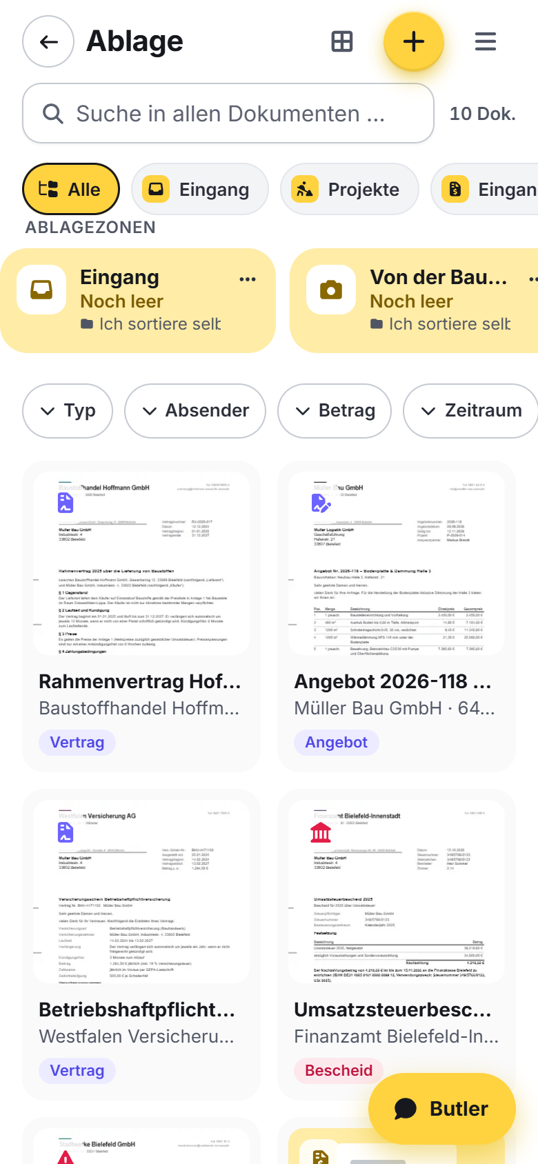 Handy · Ablage