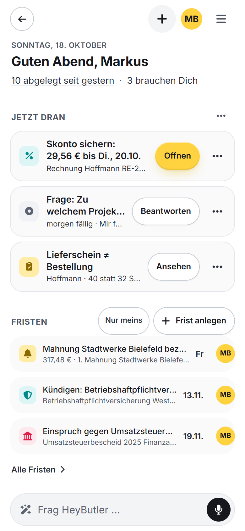 Handy · Heute